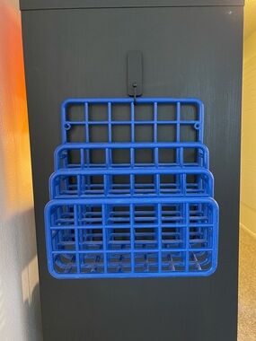 VINTAG Yaffa Design Plastic Storage Organizer Rack 1983 Blue